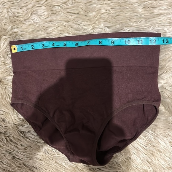 Skinny girl  chocolate brown smoothing high waisted shape wear Sz L - Picture 4 of 7
